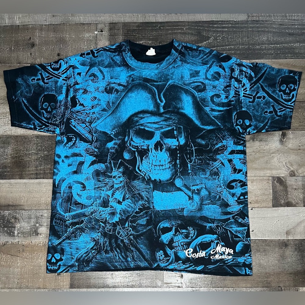 Costa Maya Mexico Vintage Pirate T-Shirt
